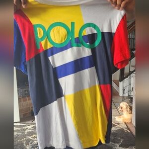 Colorful Polo Graphic T-Shirt